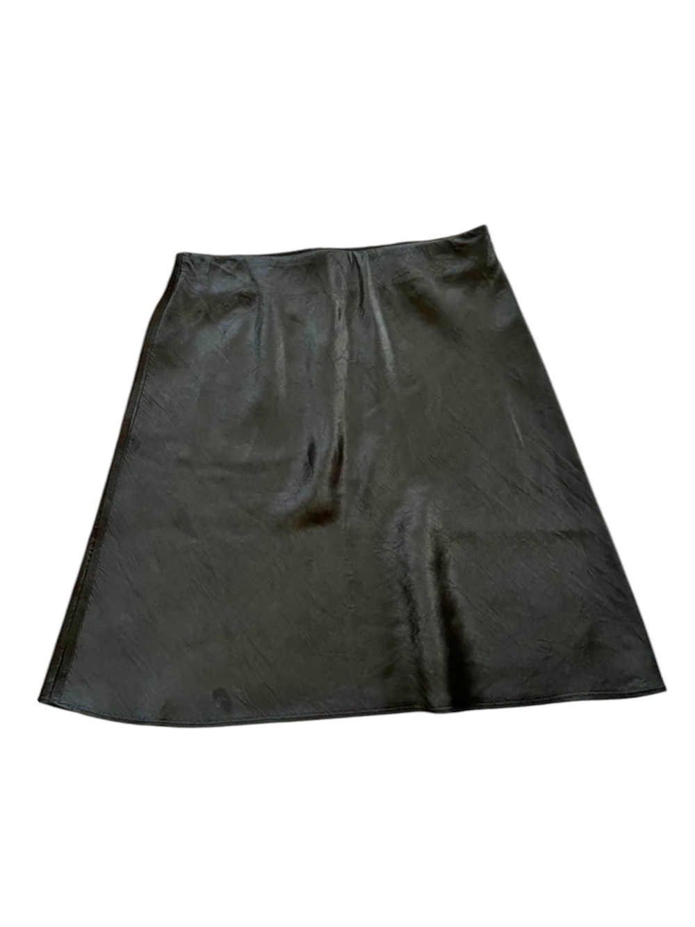 ARITZIA BABATON black satin mini skirt